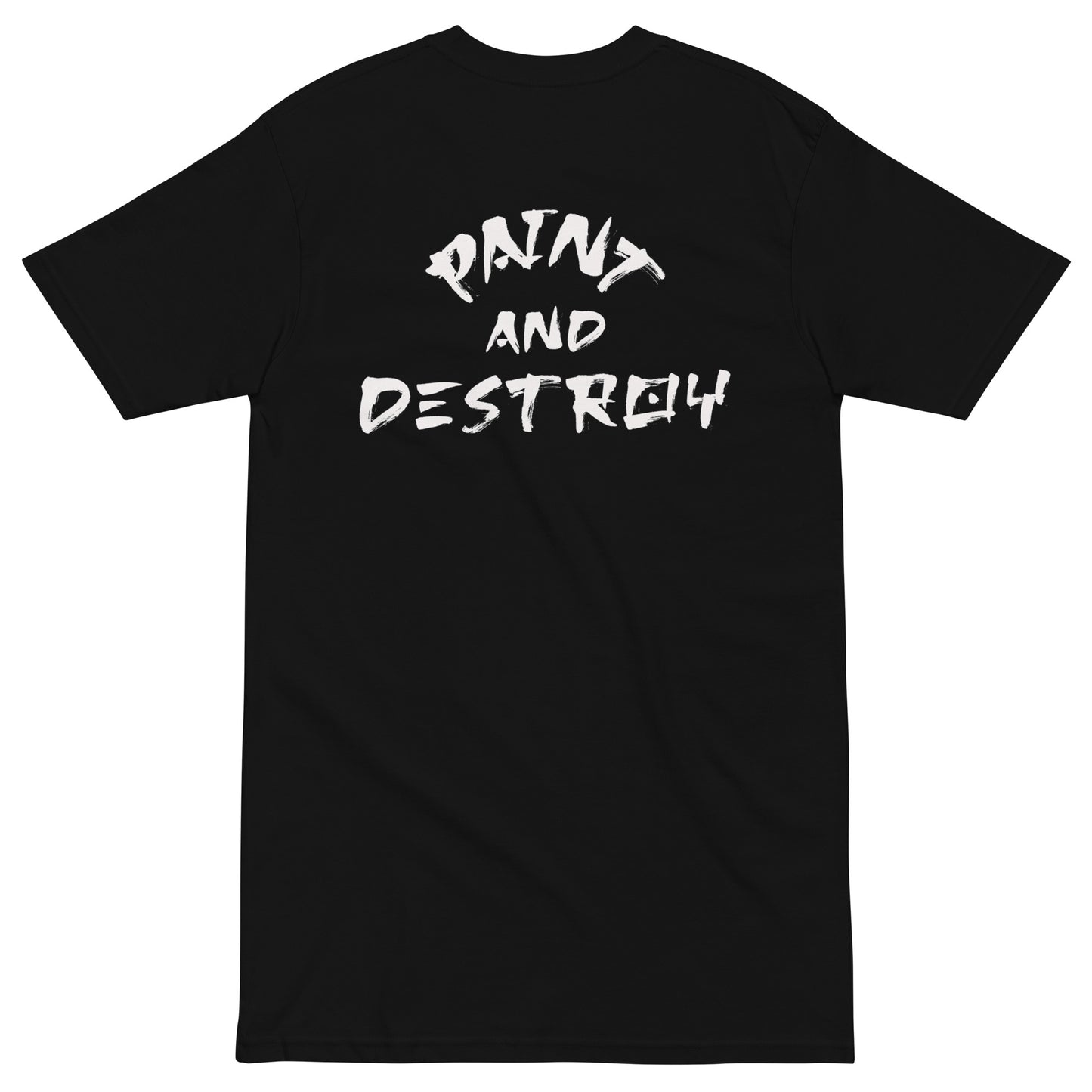 'Paint & Destroy' premium heavyweight tee